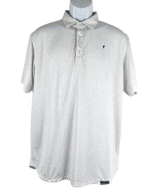 Primo Polo Shirt Mens Large Short Sleeve Printed Golf Stretch TP-4064